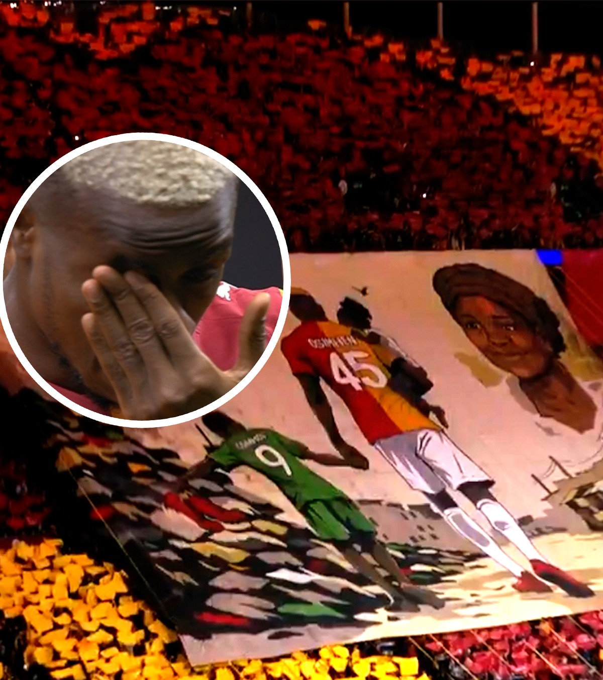 Victor Osimhen, în lacrimi FOTO. Gestul făcut de fanii lui Galatasaray înaintea meciului cu Liverpool