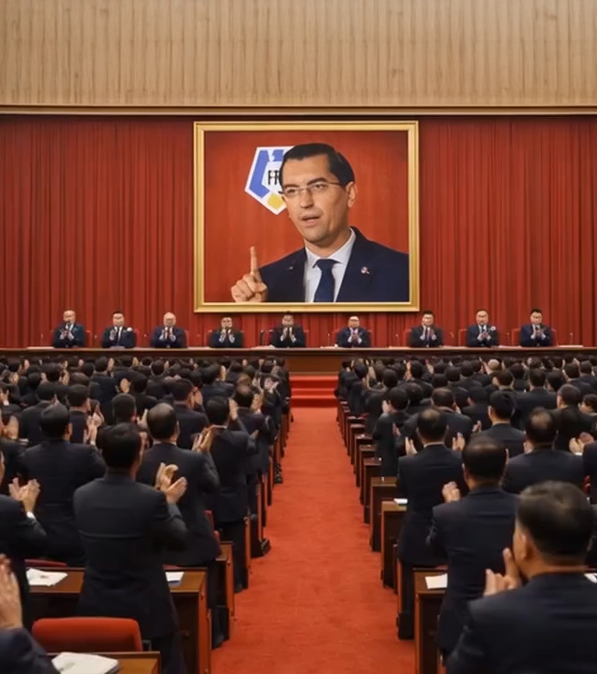 Burleanu, comparat cu Ceaușescu VIDEO. Mititelu se folosește de AI pentru a râde de șeful FRF. Ce a apărut pe contul FC U Craiova: „Reales la al patrulea congres!”