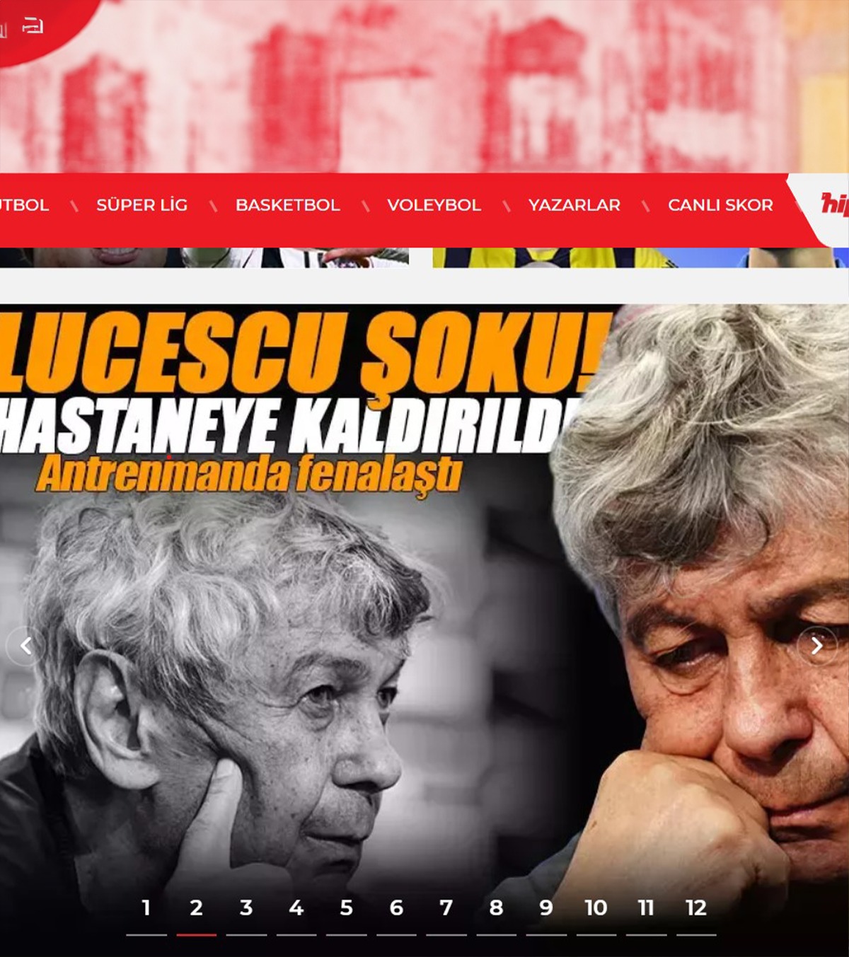 „Lucescu, șoc!” FOTO. Presa de la Istanbul a dat „știre de ultimă oră” cu starea selecționerului: „A leșinat”. Mesajul lui Galatasaray