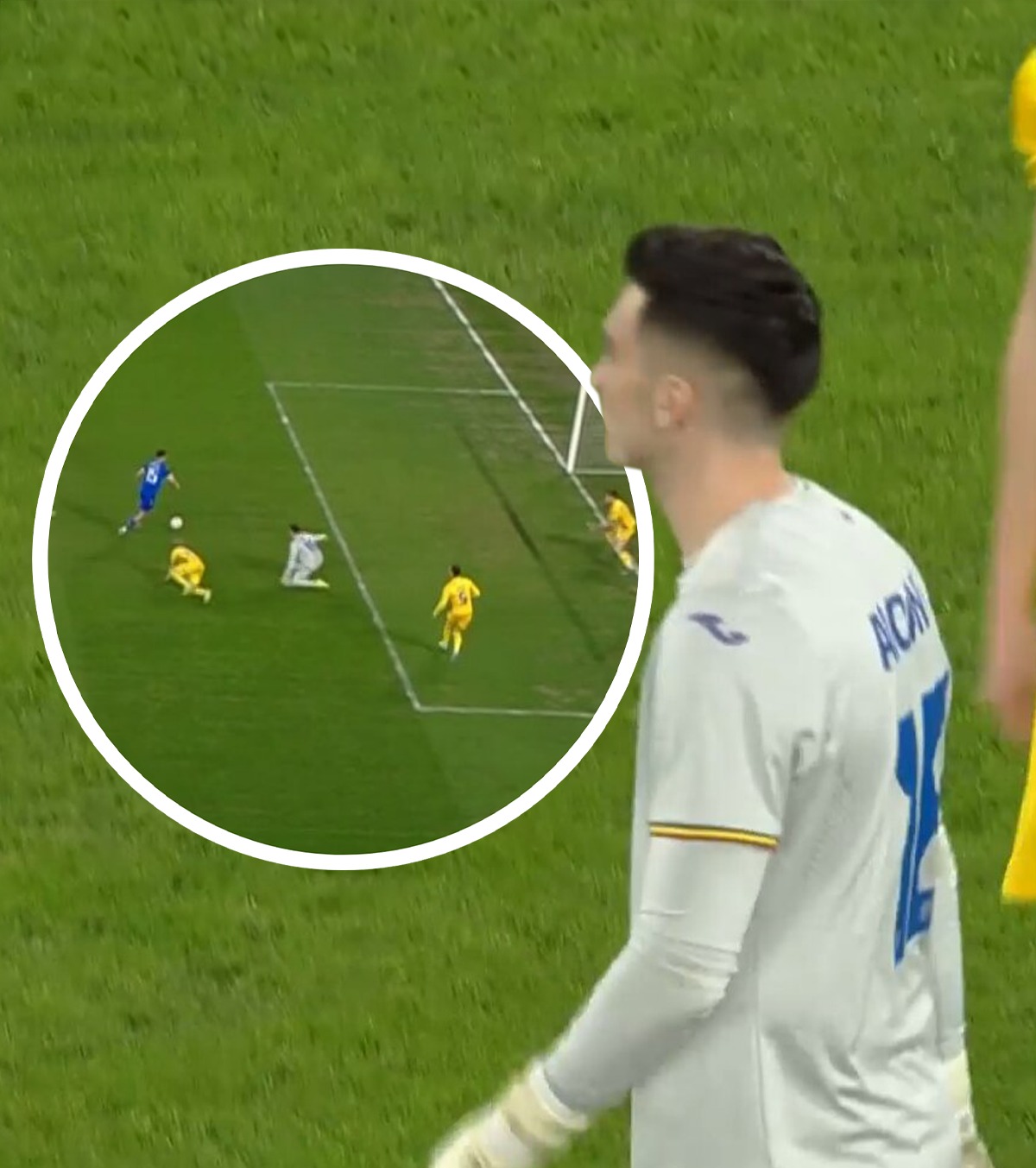 Aioani, gafă imensă la debut FOTO. Portarul Rapidului a luat gol la doar 18 secunde de la intrarea pe teren