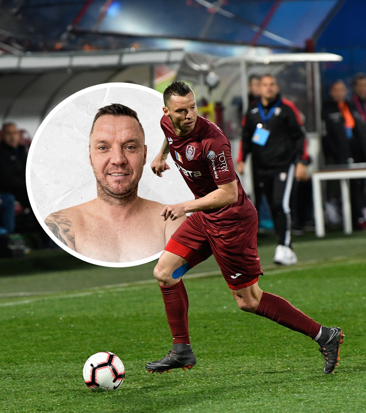 De la fotbal, la lupte în cușcă Fostul campion al României se va bate în gala RXF » Cine e adversarul său