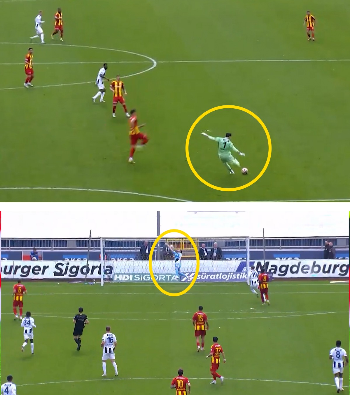 Gol de senzație în Turcia FOTO. Portarul a reușit un GOLAZO în Süper Lig » A intrat într-un top select