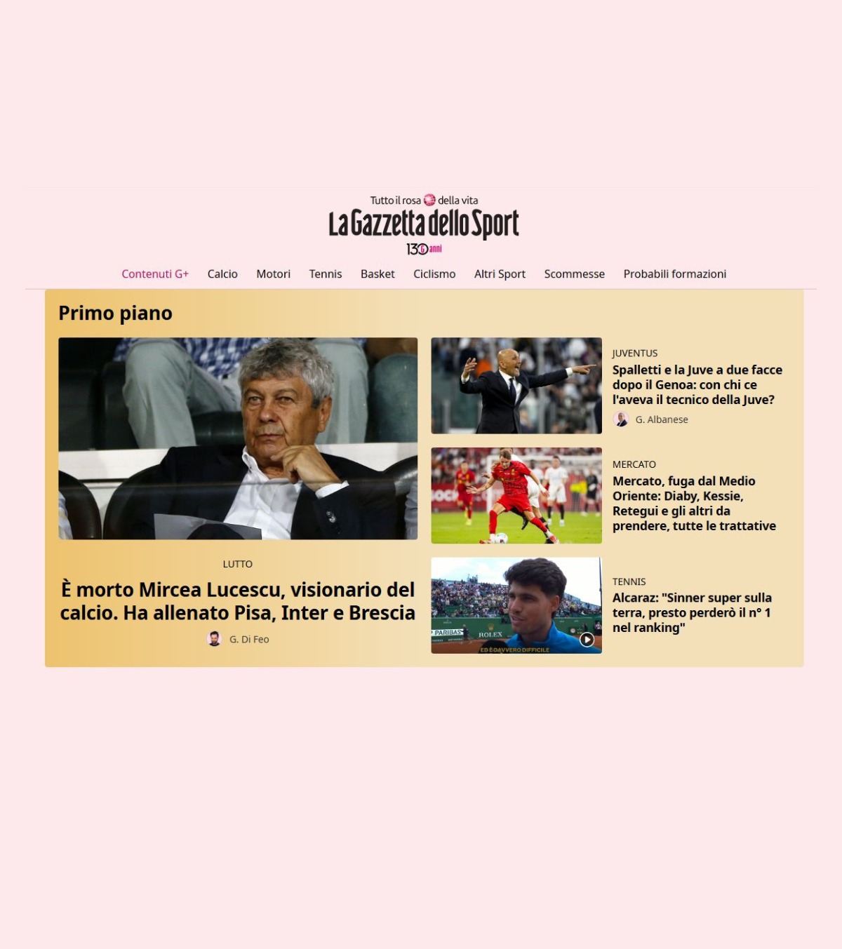 „Nikola Tesla al fotbalului” Gazzetta dello Sport, articol impresionant despre Mircea Lucescu + Spaniolii amintesc de conflictul cu Barca