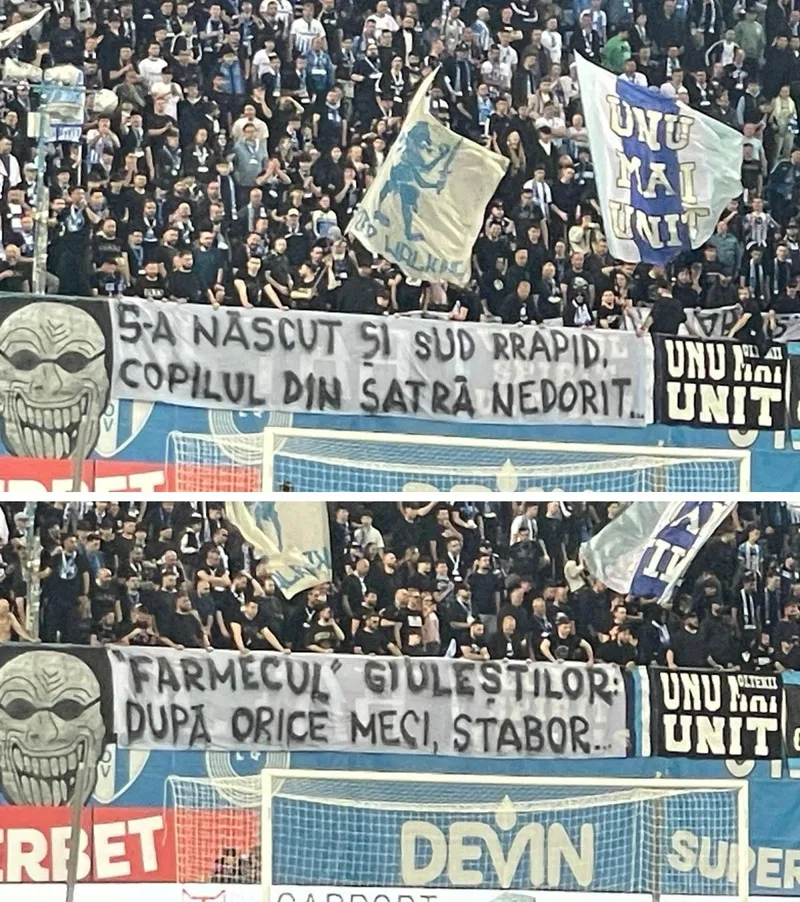 Ultrașii neagă rasismul evident  Comunicat incredibil al fanilor U Craiova: „Au fost strict niște înțepături ironice”