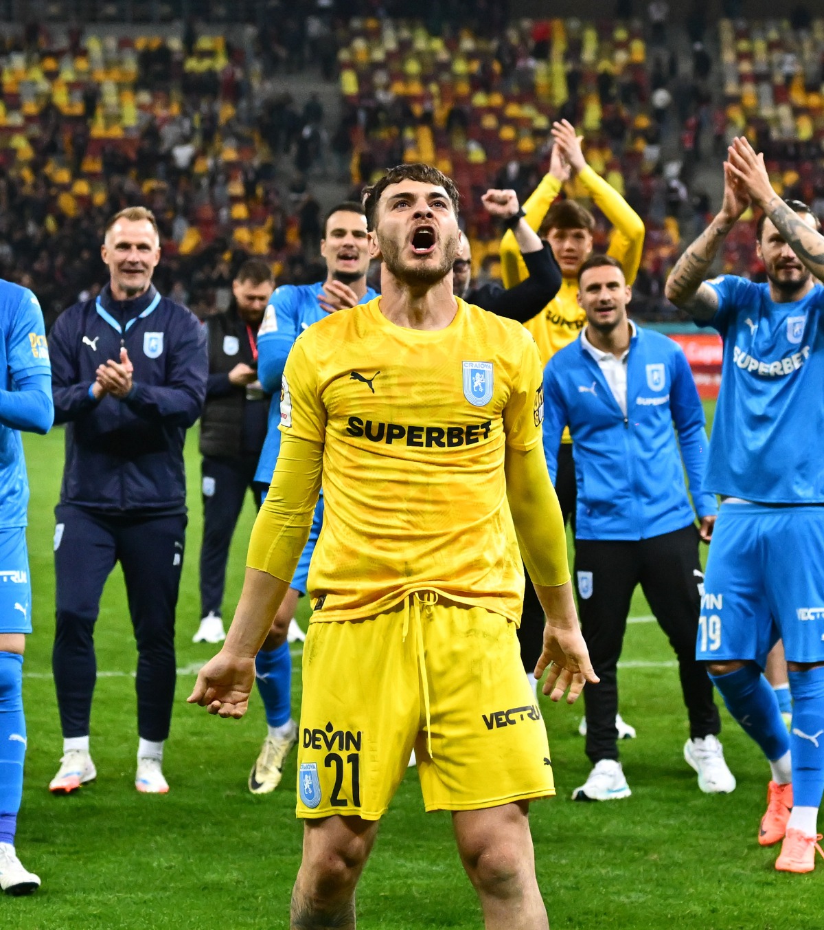 „Aveam un feeling că voi da gol” Eroii Craiovei, entuziasmați maxim după calificarea în finala Cupei. Ce l-a motivat pe portarul Popescu înainte de meci