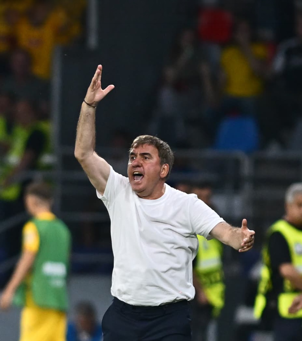 „La cald zici multe pe teren” Gică Hagi, despre momentul de furie după golul galezilor: „Asta m-a supărat”