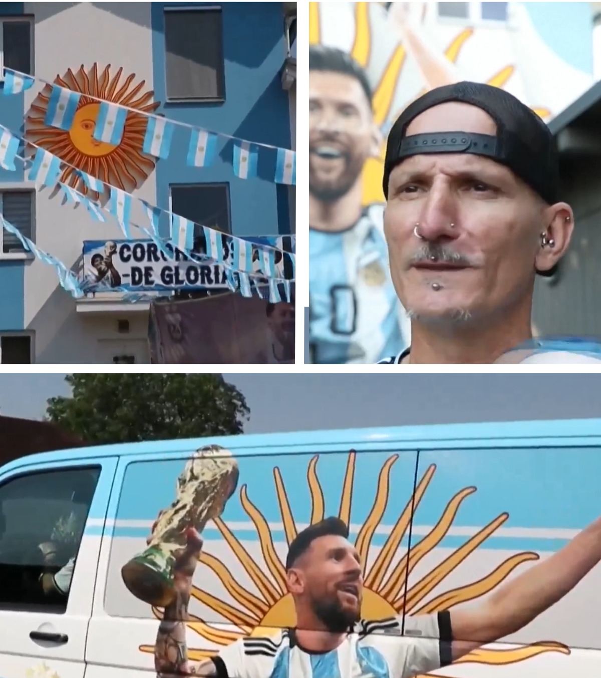 „In Messi we trust” FOTO: Povestea virală a superfanului dintr-un sat ceh, care și-a transformat casa în altar pentru Argentina
