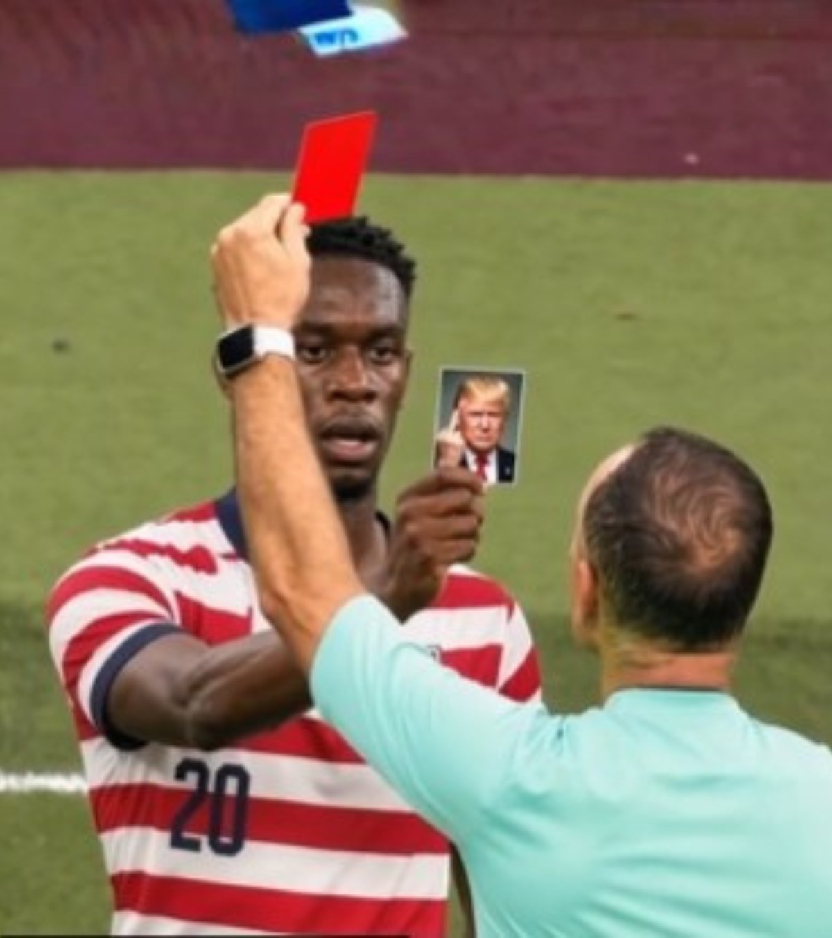 Balogun, ținta meme-urilor VIDEO+FOTO: Ce glume au apărut după ce a scăpat de suspendare » Și Trump a fost luat la țintă