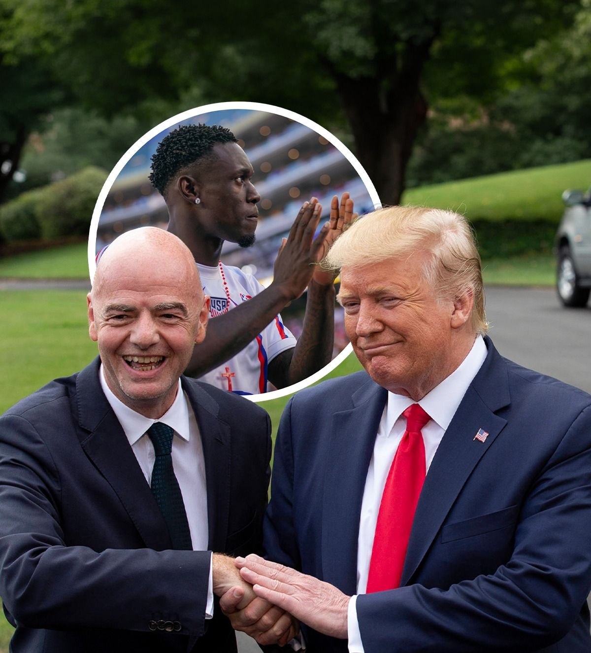 Donald Trump a recunoscut VIDEO. Președinte SUA i-a cerut lui Infantino să revizuiască „roșul” primit de Balogun: „Arbitrul e foarte suspect”