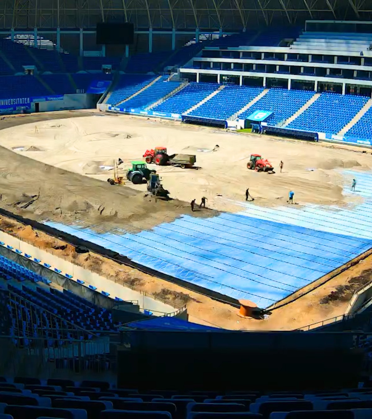 „Oblemenco”, pregătit de meciuri  VIDEO. Stadionul Craiovei are o nouă suprafață de joc, folosită la CM 2026! Lucrările s-au finalizat după 40 de zile