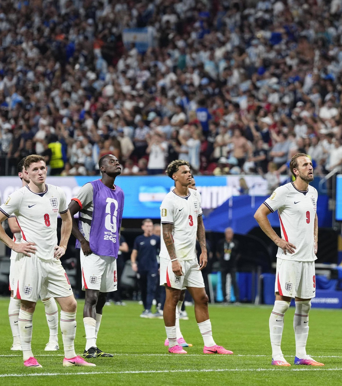 Anglia, umilită! A cedat complet după ce a deschis scorul cu Argentina. Posesia înregistrată de englezi până la final, ireală