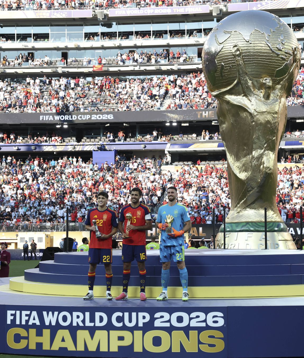 Trei spanioli, premii individuale la CM 2026 Cine a fost MVP-ul turneului, Cel mai bun tânăr jucător, respectiv Cel mai bun portar de la Mondial