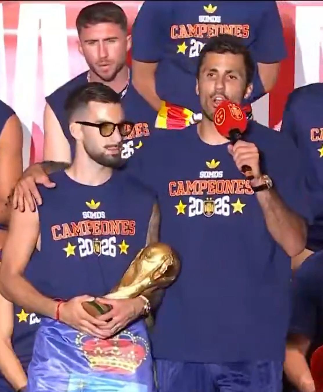 Rodri a oprit petrecerea pentru Maria Cel mai emoționant moment al sărbătorii Spaniei, dedicat «prințesei luptătoare»