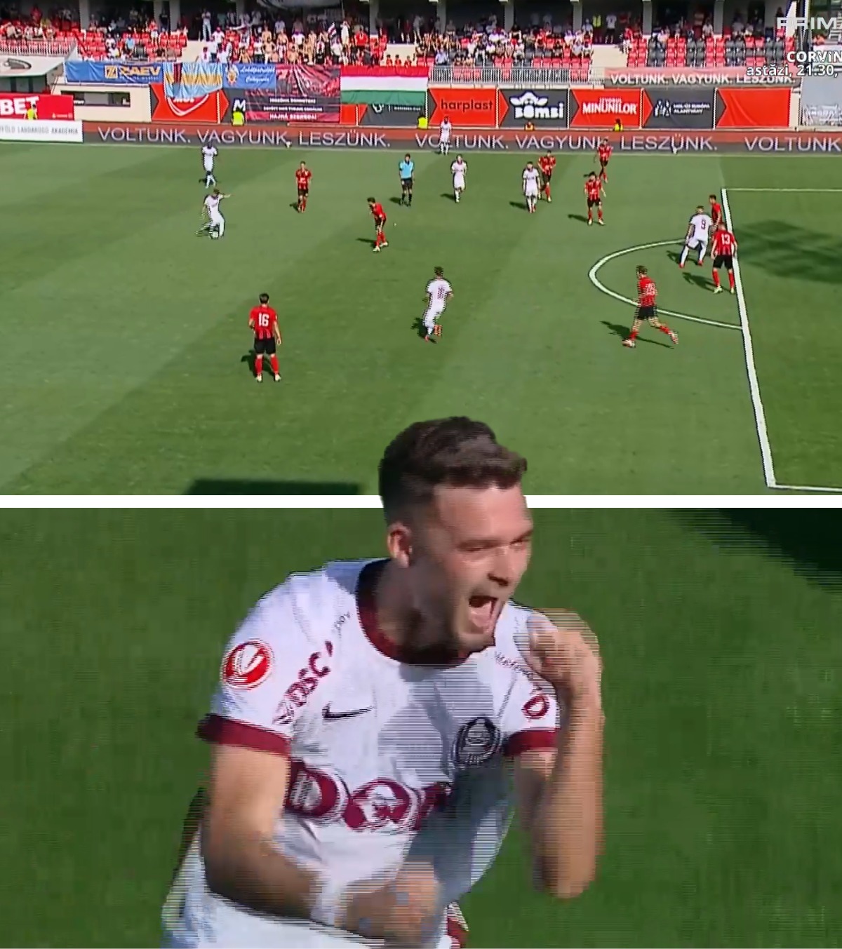 GOLAZO  VIDEO.  Mijlocașul  alungat de FCSB  a marcat un  gol uluitor  de la peste 30 de metri pentru CFR Cluj